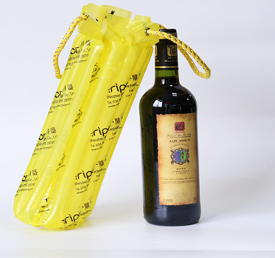 Colorful hand red wine bag